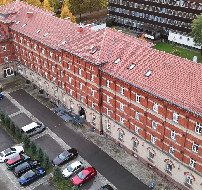 Luftaufnahme Schlosspark Klinik Gebäude