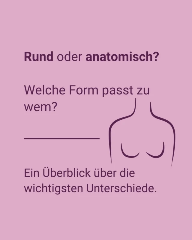 Runde oder anatomische Brustimplantate – welche Form ist die richtige? 🤍

Diese Frage begegnet uns im Rahmen der Brustaugmentation häufig. Dabei gibt es nicht die eine Implantatform, die grundsätzlich für jede Patientin geeignet oder „besser“ ist. Die Wahl sollte immer individuell getroffen werden und verschiedene anatomische und medizinische Faktoren berücksichtigen.

Runde Implantate haben eine symmetrische Form und können – abhängig von Größe, Projektion, Positionierung und vorhandenem Eigengewebe – unterschiedlich wirken.

Anatomische Implantate sind tropfenförmig gestaltet und im unteren Bereich stärker ausgeprägt. Auch hier spielen jedoch nicht nur die Form, sondern unter anderem die Implantatbreite, Projektion, Positionierung und die individuelle Anatomie eine entscheidende Rolle.

Wichtig ist deshalb: Die Implantatform allein bestimmt nicht das spätere Erscheinungsbild. Entscheidend ist das Zusammenspiel verschiedener Faktoren und eine sorgfältige individuelle Planung.

Zu einer verantwortungsvollen Aufklärung gehört für uns außerdem, nicht nur über mögliche Optionen, sondern auch über die mit einer Brustimplantation verbundenen Risiken zu sprechen. Dazu zählen unter anderem allgemeine Operationsrisiken sowie implantatspezifische Risiken wie Kapselfibrose, Implantatruptur, eine tast- oder sichtbare Implantatkontur oder eine Veränderung der Implantatposition im Laufe der Zeit.

Auch regelmäßige ärztliche Kontrollen gehören zur Nachsorge, denn Brustimplantate sind keine lebenslangen Produkte.

Welche Implantatform und welche Größe im individuellen Fall infrage kommen, lässt sich daher nicht pauschal beantworten. Im persönlichen Beratungsgespräch betrachten wir die individuellen Voraussetzungen und besprechen Möglichkeiten, Grenzen und Risiken der Behandlung ausführlich.

📩 Du möchtest mehr über runde und anatomische Brustimplantate erfahren oder hast konkrete Fragen? Wir nehmen uns gerne Zeit für deine individuelle Beratung.

Diese Informationen dienen der allgemeinen Aufklärung und ersetzen keine persönliche ärztliche Beratung.

#schlossparkklinik #brustimplantate